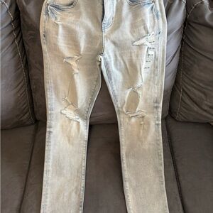 PacSun Light Blue Stacked Skinny Jeans